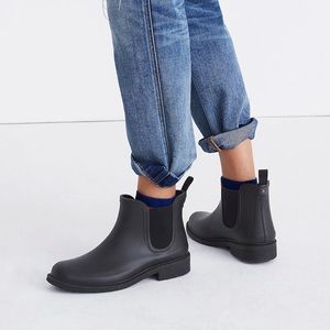 MADEWELL 🔆 black Chelsea ankle rainboots